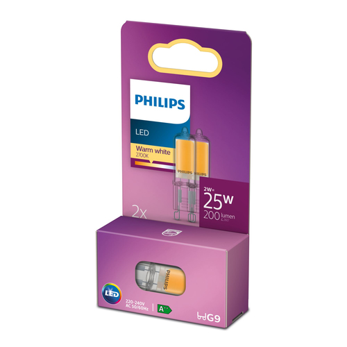 Philips 8718699758622 LED лампа Теплый белый 2700 K 2 W G9