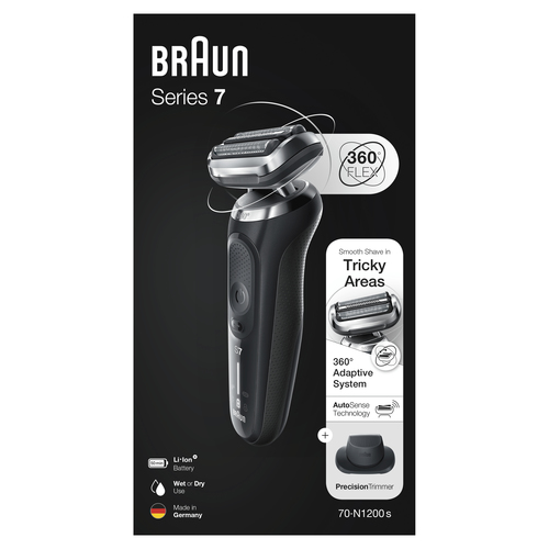 Braun Series 7 70-N1200s Foil shaver Trimmer Black – image 8