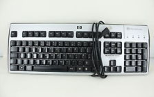 HP 323746-001 keyboard Office USB QWERTY US English Black, Silver