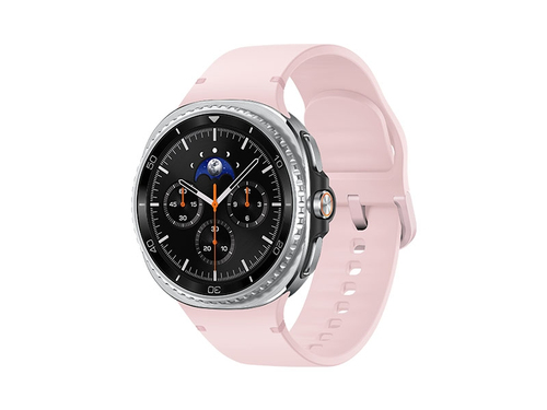 Samsung Galaxy Watch 8 Classic, Bluetooth, 46mm, Hybrid Band, Black + Sport Band, Pink, S/M
