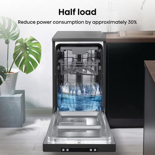 Hisense HS523E15BUK Slimline Dishwasher - Black - E Rated, Black - image 7
