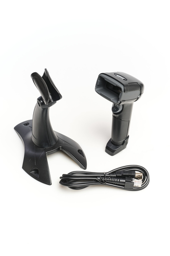 iggual Lector código barras 2D USB con soporte