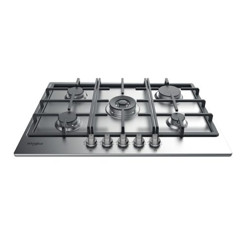Whirlpool TKRL 761 IX Нержавеющая сталь Встроенный 75 cm Газовый 5 зона(ы)