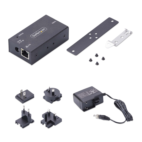 StarTech.com 1-Port Serial to Ethernet Adapter, 802.3af PoE IP Serial Device Server For Remote RS232 Devices, Wall/DIN Rail Mountable, RJ45 LAN to DB9 Serial Co – image 9