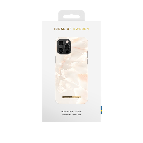 iDeal of Sweden Printed Case iPhone 12 PRO MAX Rose Pearl Marbl