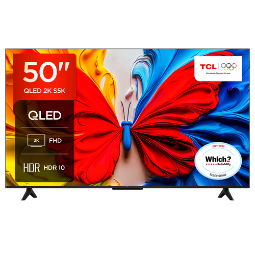 Tcl 50V5C UK 50 Full HD 1080p Hdr Smart Qled TV HDR10 Dolby Audio - image 1