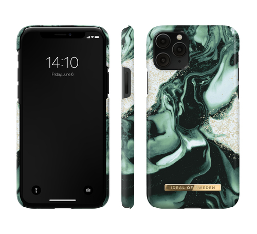 iDeal of Sweden Printed Case iPhone 11P/XS/X Golden Olive Marb – image 2
