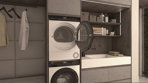 Haier HD90-B939E-DF tumble dryer Freestanding Front-load – image 5