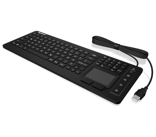 KeySonic KSK-6231 INEL (DE) клавиатура Промышленный USB QWERTZ Немецкий Черный