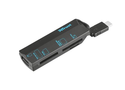 Trust 20968 card reader USB 3.2 Gen 1 (3.1 Gen 1) Type-C Black