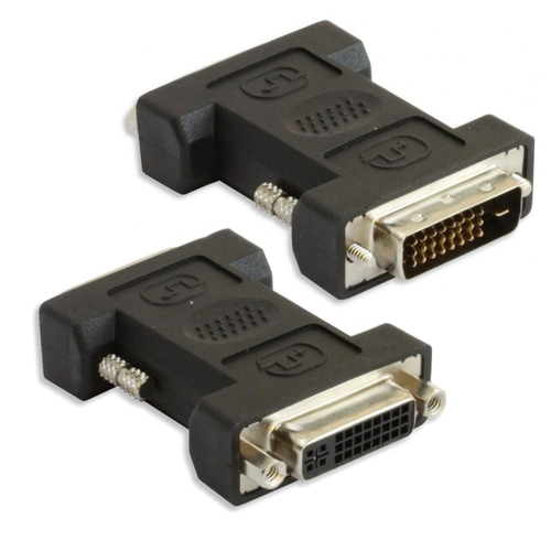 TECHLY DVI Adapter DVI-I 24+5 Buchse auf DVI-D 24+1 Stecker schwarz