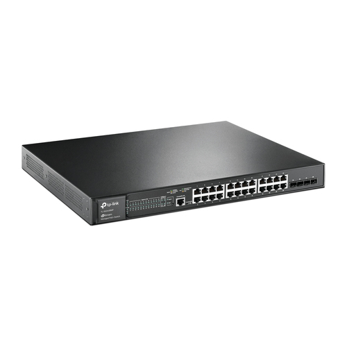 TP-Link JetStream TL-SG3428MP сетевой коммутатор Управляемый L2+ Gigabit Ethernet (10/100/1000) Питание по Ethernet (PoE) 1U Черный