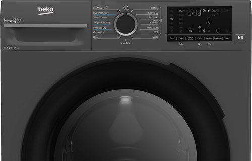 Beko EnergySpin™ BM3DT68342A 8Kg/5Kg Washer Dryer with 1400 rpm - Anthracite - D Rated [Wash&Dry], A Rated [Wash Only], Grey - image 4