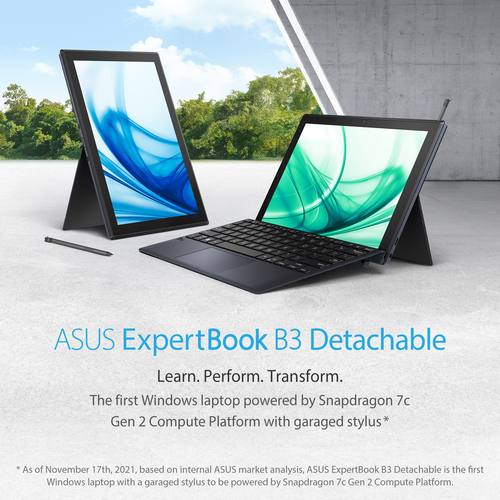 ASUS ExpertBook B3 Detachable B3000DQ1A-HT0085X Snapdragon 7c Gen 2 Hybrid (2-in-1) – image 5
