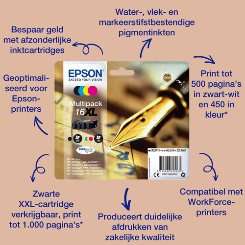 Epson 16XL DURABrite - Multipack inkt, afbeelding 2