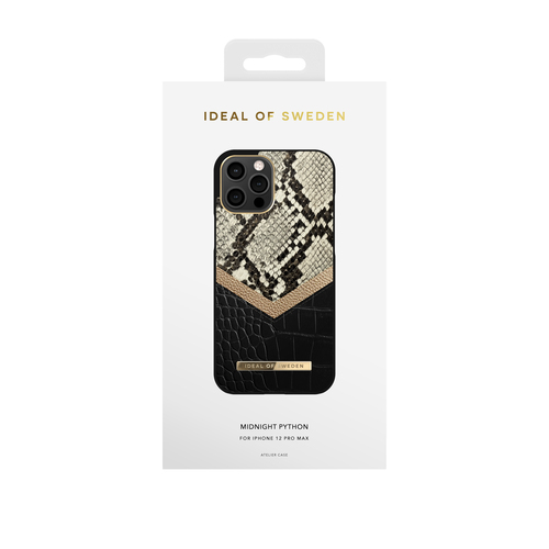 iDeal of Sweden Atelier Case iPhone 12 PRO MAX Midnight Python – image 1