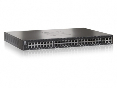 LevelOne 48 FE + 2 GE + 2 GE Combo SFP Web Smart Switch