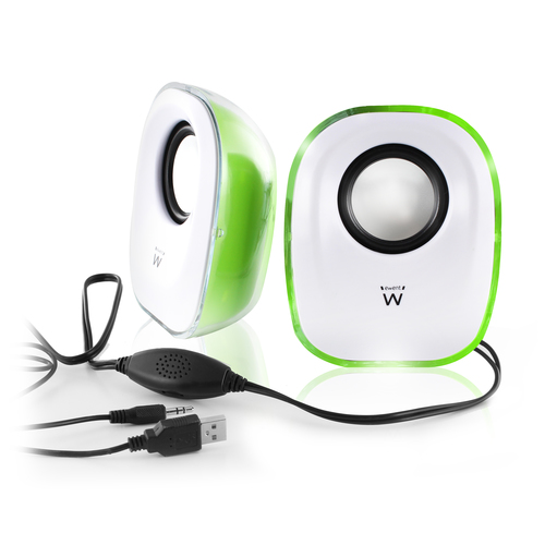 Ewent EW3514 loudspeaker 1-way Green, White Wired – image 3