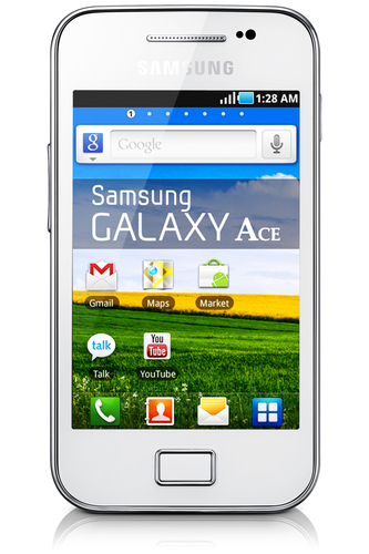Samsung Galaxy Ace 8.89 cm (3.5") Single SIM Android 2.3 3G Micro-USB B 1350 mAh White