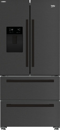 Beko GNE460520DVPZ Freestanding American Style Fridge Freezer with HarvestFreshTM