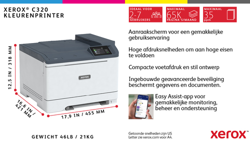 Xerox C320 - Printer, afbeelding 5