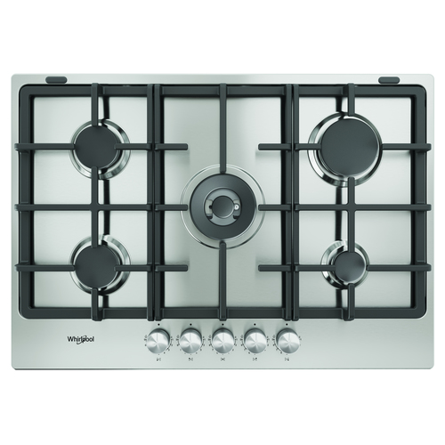 Whirlpool TKRL 761 IX K Нержавеющая сталь Встроенный 75 cm Газовый 5 зона(ы)