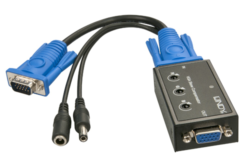 Lindy 32766 AV extender Black, Blue