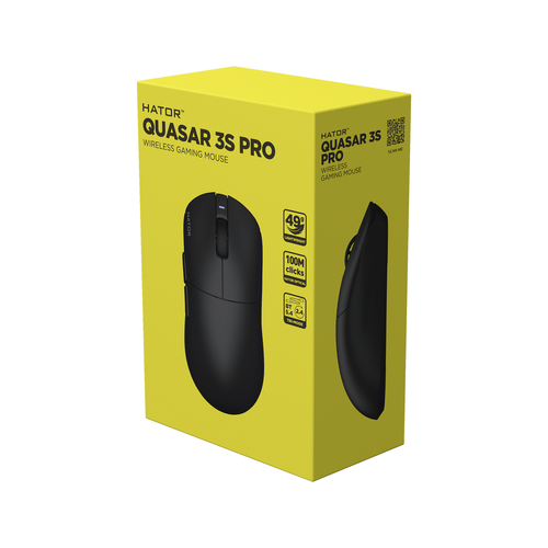 HATOR Quasar 3S Pro Wireless muis Gamen Rechtshandig RF Wireless + Bluetooth + USB Type-C Optisch 30, afbeelding 7