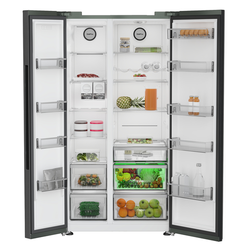 Grundig GSBSLM5FVPZ American Style Fridge Freezer with VitaminZone Technology – image 2
