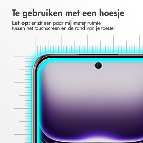 Accezz Gehard Glas Screenprotector Oppo Reno 12 Pro, afbeelding 3