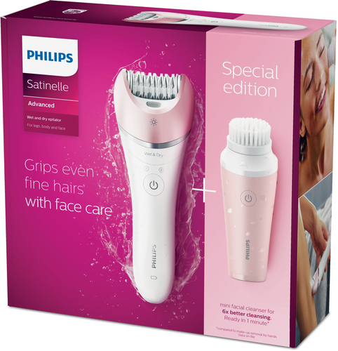 Philips Satinelle Advanced BRP545/00 epilator 32 tweezers Pink, White – image 2