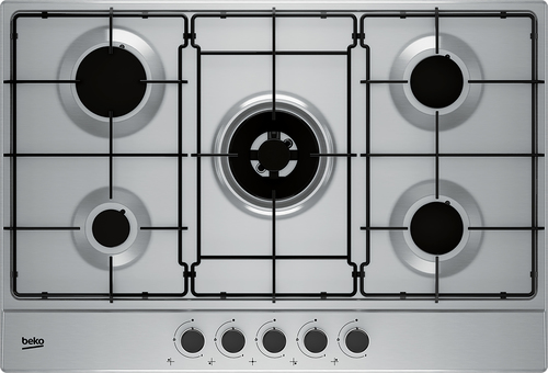 Beko HIAW75224SX варочная поверхность Нержавеющая сталь Встроенный Газовый 5 зона(ы)