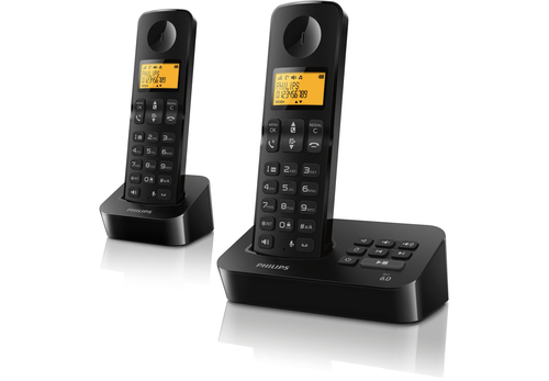 Philips D2152B/BR telephone DECT telephone Caller ID Black – image 2