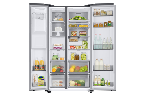 Samsung RS68CG885ES9 side-by-side refrigerator Freestanding Stainless steel – image 3