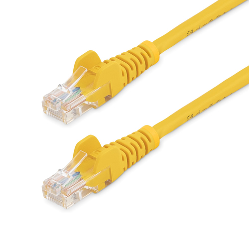 CABLE RED 05M AMARILLO CAT5E  ETHERNET SIN ENGANCHE - 45PAT50CMYL