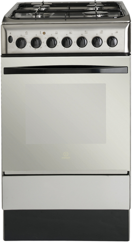 Indesit K3G11XG cooker Freestanding cooker Electric Gas Stainless steel