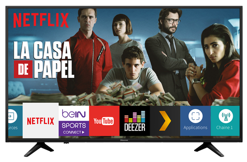 Hisense H43A6140 TV 109.2 cm (43") 4K Ultra HD Smart TV Wi-Fi Black 200 cd/m²