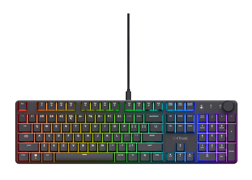 Trust GXT 866 TORIX клавиатура Игровой USB QWERTY Международный американский стандарт Черный