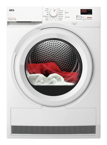 AEG Series 7000 TR718AK2B сушилка для белья Отдельно стоящий Фронтальная загрузка 8 kg Белый