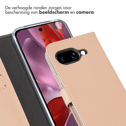 Selencia Echt Lederen Bookcase Google Pixel 9A - Dusty Pink, afbeelding 4