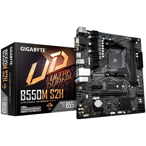 GIGABYTE B550M S2H AMD B550 Разъем AM4 Микро ATX