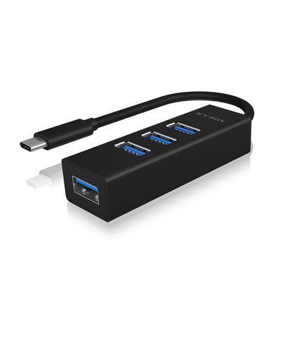 ICY BOX IB-HUB1419-C3 USB 3.2 Gen 1 (3.1 Gen 1) Type-C 5000 Мбит/с Черный