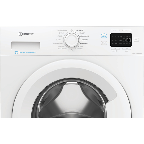 Indesit Push&Go IP 1046 UK 10 kg 1400 Spin Washing Machine - White - image 5