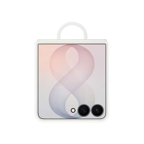 Samsung Galaxy Z Flip8 Silicone Ring Magnet Case - Cream – Foto 3 von 5