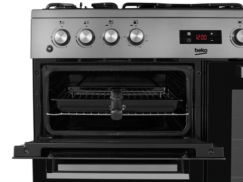 Beko KDVF90X 90cm Double Oven Range Cooker with 5 Burner Gas Hob – image 5