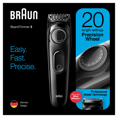 Braun Beard Trimmer BT3222 Men Beard Trimmer & Hair Clipper, 20 Length Settings, Black – image 6