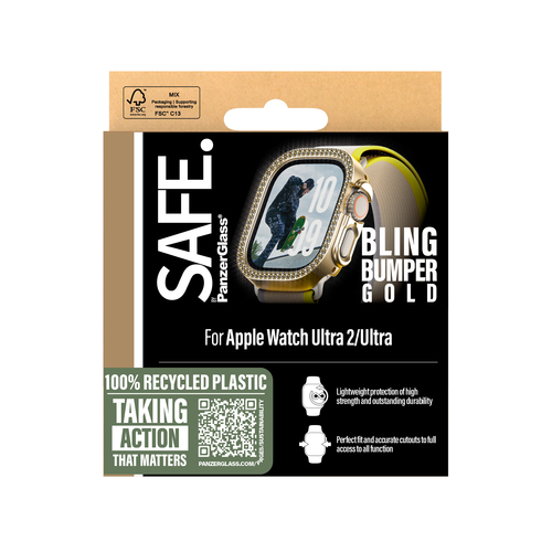 PanzerGlass SAFE. by PanzerGlass® Bling Bumper Gold Apple Watch Ultra 3 | Ultra 2 | Ultra | 49mm – image 3
