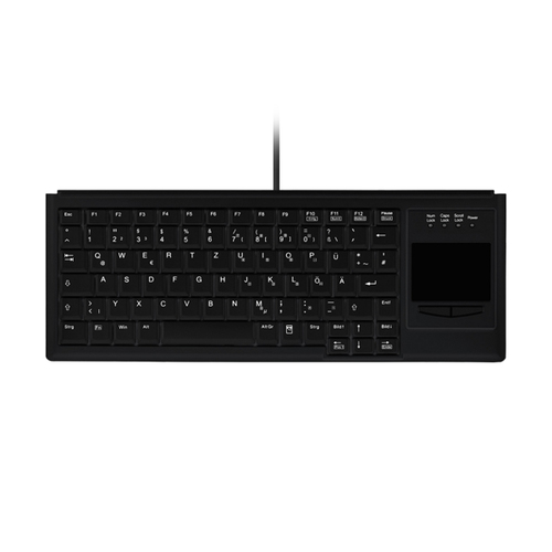 Contour Design AK-4400-GU-B/NOR клавиатура Промышленный USB QWERTZ Северные страны Черный