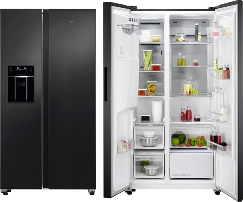 AEG ORX9V351DB side-by-side холодильник Отдельно стоящий 572 L Нержавеющая сталь