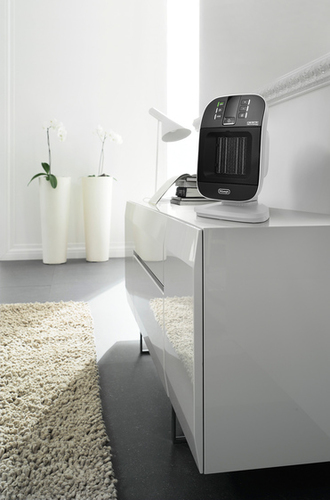 De’Longhi HFX60V20 Indendørs Sort, Hvid 2000 W Blæser med elektrisk områdevarmer – billede 2